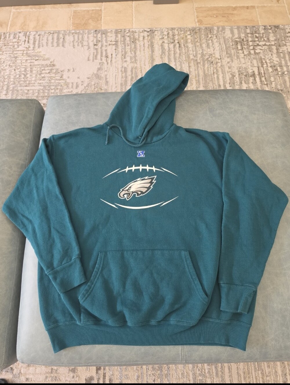 Vintage 90s NFL Philadelphia Eagles Football Throwback Sweatshirt Hoodie - Sz. L
